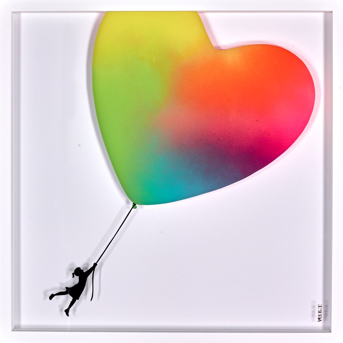 Rainbow Balloon Heart